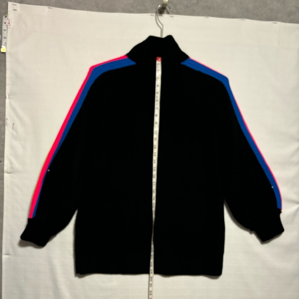 Future Collective Kahlana Barfield Black Neon Stripes Turtleneck LG LIKE NEW - Picture 6 of 14